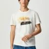 Pepe Jeans AEGIR - T-shirt Imprimé - White