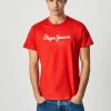 Pepe Jeans EGGO - T-shirt Imprimé - Red