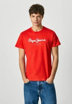 Pepe Jeans EGGO - T-shirt Imprimé - Red