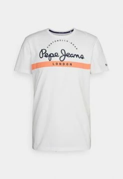 Pepe Jeans ABREL - T-shirt Imprimé - White -Pepe Jeans Soldes Magasin 46880dbef533441dbf5f735401ff7783