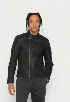 Pepe Jeans LEE - Veste En Cuir - Black