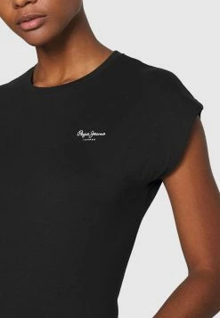 Pepe Jeans BLOOM - T-shirt Basique - Black -Pepe Jeans Soldes Magasin 49c4a8294832470a8228dc374a8cf777