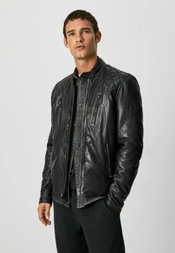 Pepe Jeans PEARSON - Veste En Cuir - Black