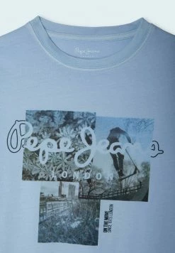 Pepe Jeans T-shirt Imprimé - Dazed Blue -Pepe Jeans Soldes Magasin 4dd83f1c423443d8935f76a0bd5cc7a7
