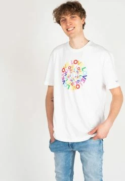 Pepe Jeans JOHNSON - T-shirt Imprimé - Weiß