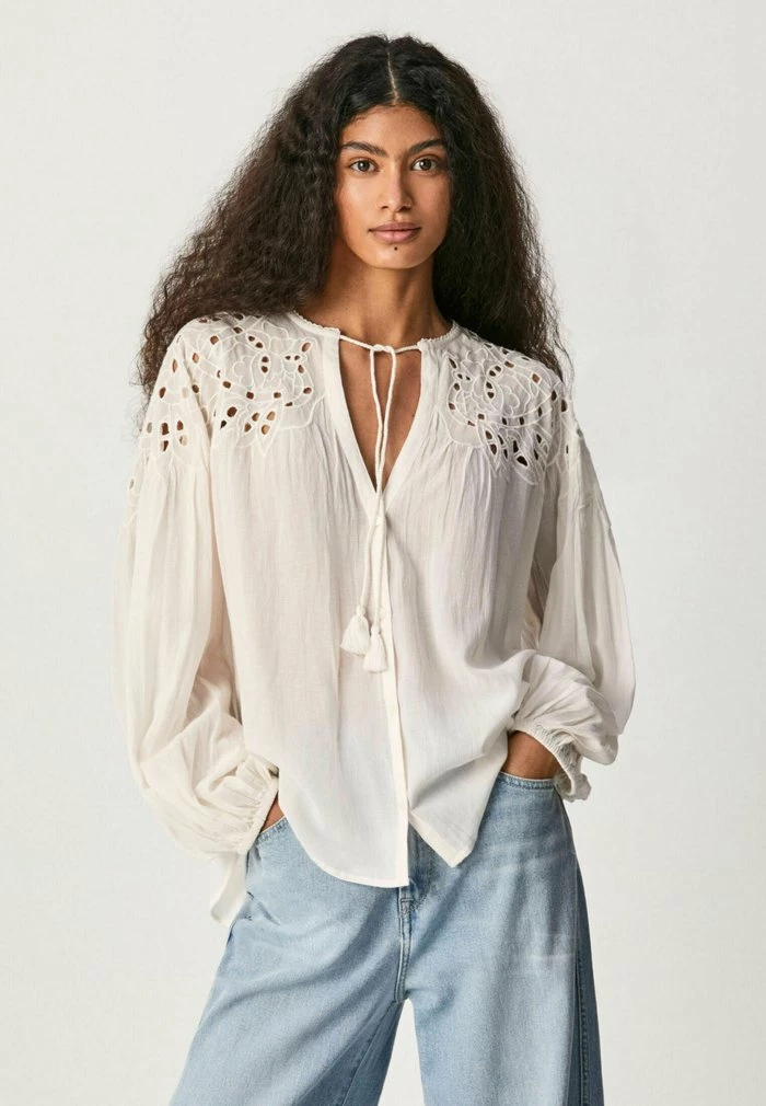 Pepe Jeans KAYLA - Blouse - Off White 1 Pepe Jeans KAYLA - Blouse - Off White