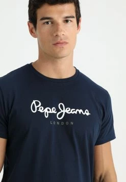 Pepe Jeans EGGO - T-shirt Imprimé - Dark Blue -Pepe Jeans Soldes Magasin 513965d8315349a581e11f84b11d7d72