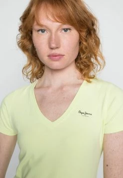 Pepe Jeans VIOLETTE - T-shirt Basique - Soft Lime -Pepe Jeans Soldes Magasin 51dc74c0b4764e3a91e02858d5a22d34