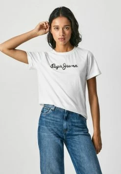 Pepe Jeans BABETTE - T-shirt Imprimé - Blanco