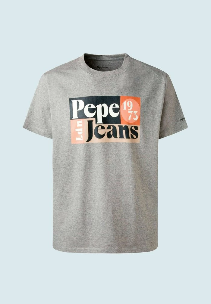 Pepe Jeans WELLS - T-shirt Imprimé - Gris Marl 5 Pepe Jeans WELLS - T-shirt Imprimé - Gris Marl – Image 5