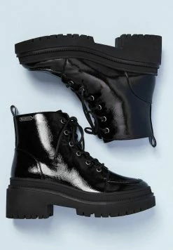 Pepe Jeans ROCK LACES - Bottines à Plateau - Black 10 Pepe Jeans ROCK LACES - Bottines à Plateau - Black -Pepe Jeans Soldes Magasin 53e941b185ad49eaa3c5352ce0199713