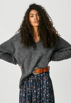 Pepe Jeans CLARA - Pullover - Dunkel Grau -Pepe Jeans Soldes Magasin 541054dc96ce45ccb671a52f609fd7e3