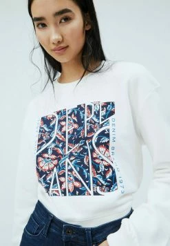 Pepe Jeans BAMBIE - Sweatshirt - Blanco Off -Pepe Jeans Soldes Magasin 54cf4ef445d844f2b4cd712bb76743e4