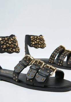 Pepe Jeans IRMA STUDS - Sandales - Black -Pepe Jeans Soldes Magasin 551a8bfe816748d0bed21fc93356f5ae
