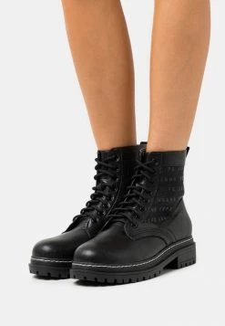 Pepe Jeans LEEK LOGO - Bottines à Lacets - Black