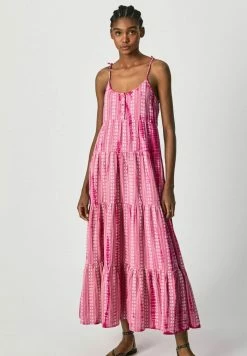 Pepe Jeans PEARL - Robe Longue - Orchid