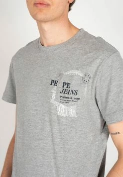 Pepe Jeans T-shirt Imprimé - Grau -Pepe Jeans Soldes Magasin 5e677fcc3bb249f68bc3868c45343a5b