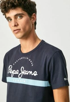 Pepe Jeans ABREL - T-shirt Imprimé - Airforce Blau -Pepe Jeans Soldes Magasin 5e77d8d5e03e47e68939c4696cc22cd8