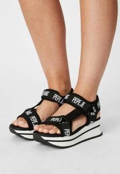 Pepe Jeans FUJI - Sandales à Plateforme - Black