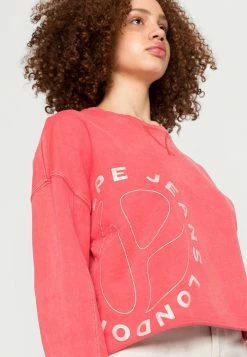 Pepe Jeans CIARA - Sweatshirt - Washed Red -Pepe Jeans Soldes Magasin 6026935b3203428cb146974fa84313d2
