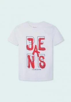 Pepe Jeans CIRO - T-shirt Imprimé - Blanco