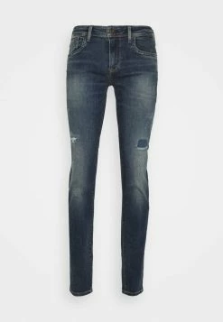 Pepe Jeans HATCH POWERFLEX - Jean Droit - Dark-blue Denim -Pepe Jeans Soldes Magasin 613509aaea844f27adee1b6d7d556e20