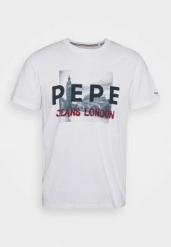 Pepe Jeans RANDALL - T-shirt Imprimé - White
