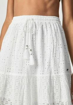 Pepe Jeans JODIE - Jupe Trapèze - Blanco -Pepe Jeans Soldes Magasin 654f893343654829ace72b183750971f