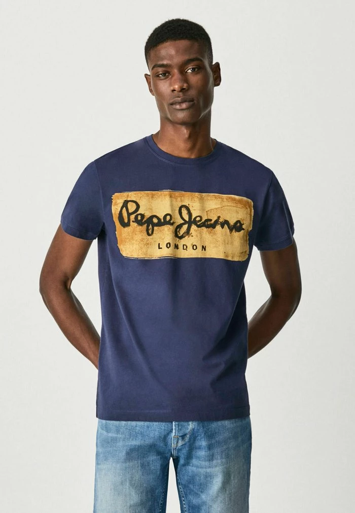 Pepe Jeans CHARING N - T-shirt Imprimé - Dark Blue 1 Pepe Jeans CHARING N - T-shirt Imprimé - Dark Blue