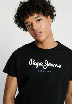 Pepe Jeans EGGO - T-shirt Imprimé - Black -Pepe Jeans Soldes Magasin 68c8e1497f7544b1ab50f7a6a75d04f5