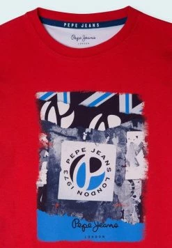 Pepe Jeans T-shirt Imprimé - Rot -Pepe Jeans Soldes Magasin 69158c48022f4d23a7daf93e0ec25cc1