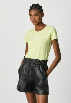 Pepe Jeans NEW VIRGINIA - T-shirt Imprimé - Soft Lime