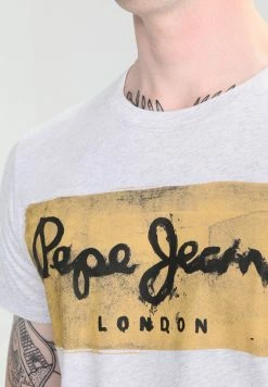 Pepe Jeans CHARING - T-shirt Imprimé - Light Grey -Pepe Jeans Soldes Magasin 69870c341f8442aaa836b5c066ed38eb