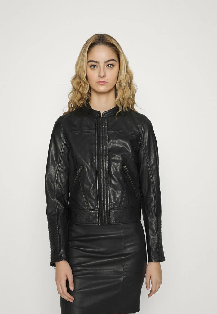 Pepe Jeans FLAWN - Veste En Cuir - Black 1 Pepe Jeans FLAWN - Veste En Cuir - Black