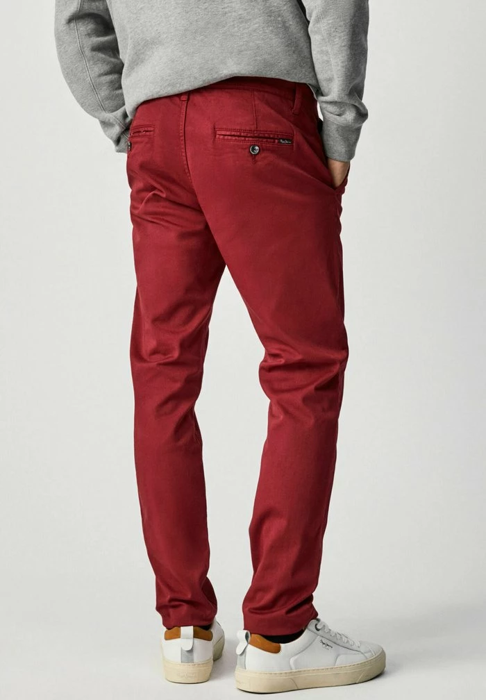 Pepe Jeans CHARLY - Pantalon Classique - Red 3 Pepe Jeans CHARLY - Pantalon Classique - Red – Image 3
