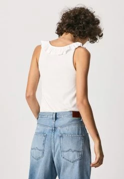 Pepe Jeans DORINA N - Débardeur - White -Pepe Jeans Soldes Magasin 6c0e0fba03f7481f8b3feb2a05459b19