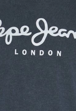 Pepe Jeans ESSENTIAL TEE - T-shirt Imprimé - Indigo -Pepe Jeans Soldes Magasin 6edc5198e99349058fec8d288604241e