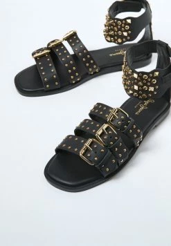 Pepe Jeans IRMA STUDS - Sandales - Black -Pepe Jeans Soldes Magasin 7071f756e40a4857ab9ceb94da0fbd60