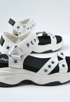 Pepe Jeans GRUB STAR - Sandales Compensées - Blanco -Pepe Jeans Soldes Magasin 729566463ae54a55861a17b779629981