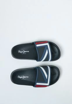 Pepe Jeans FLAG - Sandales De Bain - Azul Marino -Pepe Jeans Soldes Magasin 72f35bd3febf433e89a948d341a6d929
