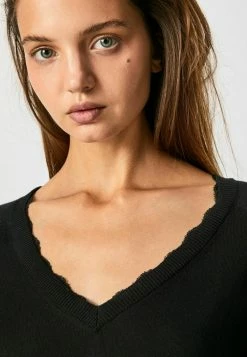 Pepe Jeans SURI - Robe Pull - Black -Pepe Jeans Soldes Magasin 744bc27c9bfc44a8b76eccf6a6afaf30