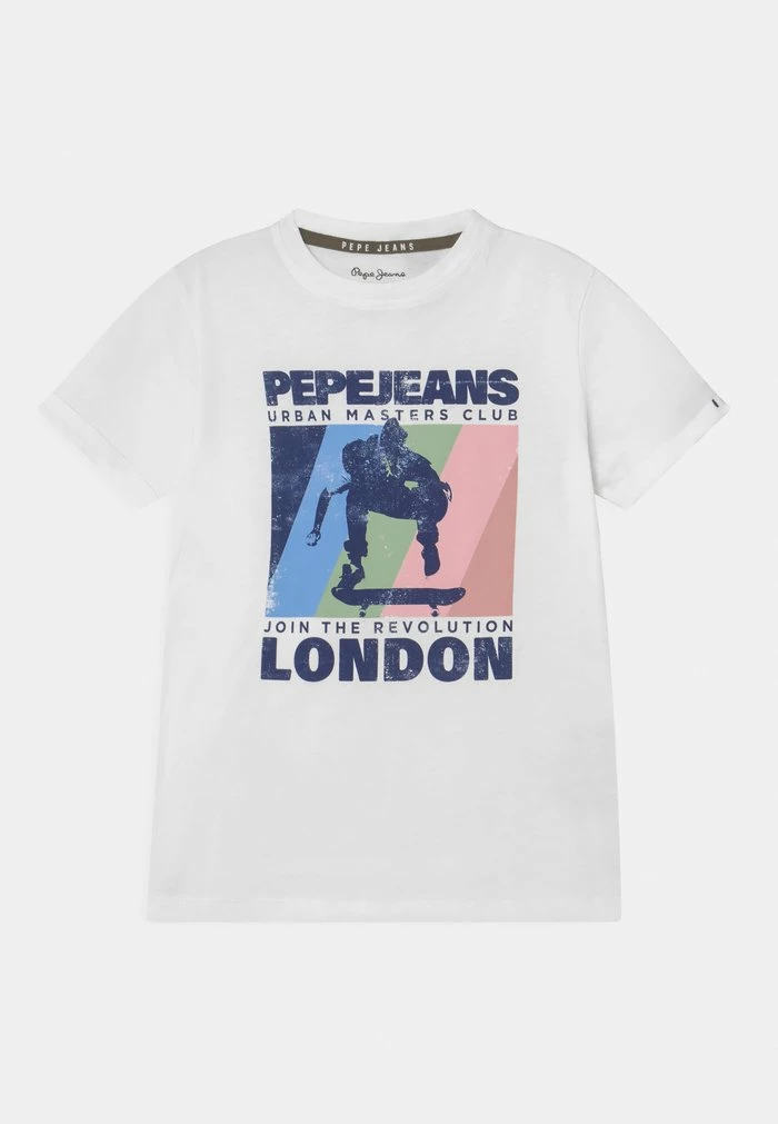 Pepe Jeans CALLEN - T-shirt Imprimé - White 1 Pepe Jeans CALLEN - T-shirt Imprimé - White