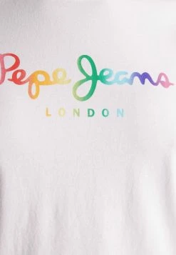 Pepe Jeans SYLVIA - T-shirt Imprimé - White -Pepe Jeans Soldes Magasin 7a72521f842a45b9bd34c216e92d9c3b