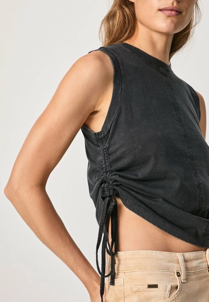 Pepe Jeans BILLIE - Débardeur - Washed Black 4 Pepe Jeans BILLIE - Débardeur - Washed Black – Image 4