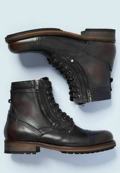 Pepe Jeans MELTING HIGH DISTRESSED - Bottines à Lacets - Factory Black -Pepe Jeans Soldes Magasin 7b6af320758140b9942b0871c35cbdb2