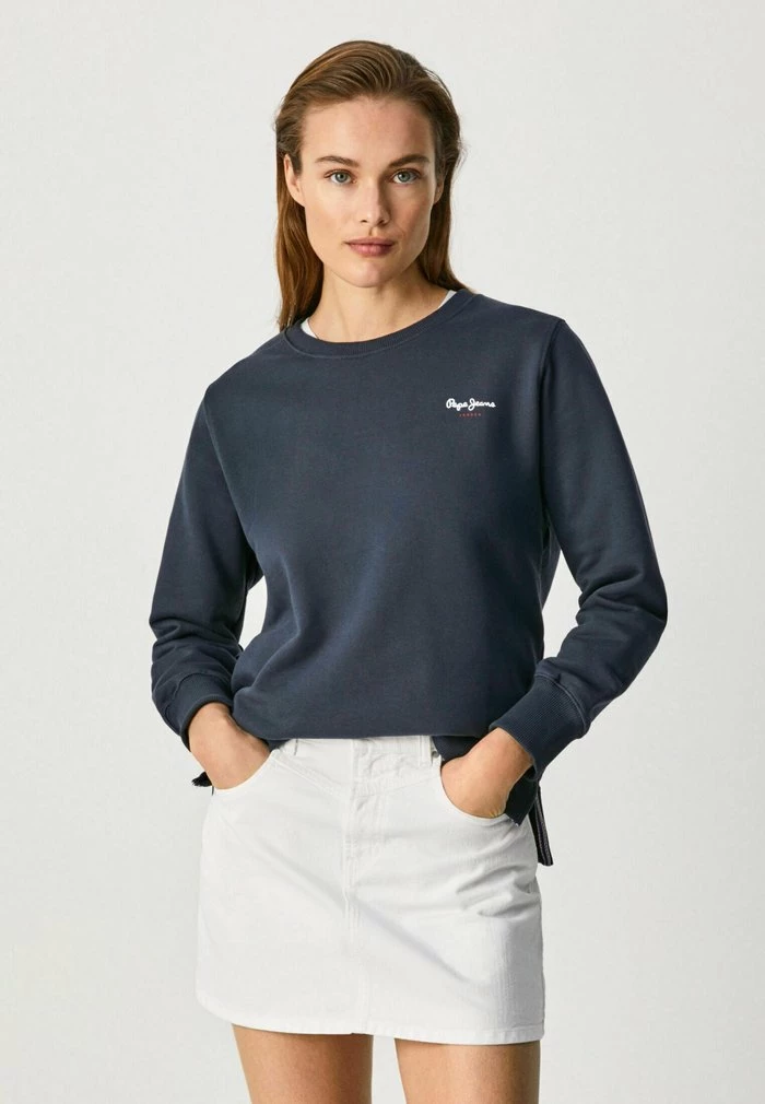 Pepe Jeans CALISTA CREW - Sweatshirt - Dark Blue 1 Pepe Jeans CALISTA CREW - Sweatshirt - Dark Blue