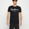 Pepe Jeans ORIGINAL STRETCH - T-shirt Imprimé - Black