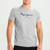Pepe Jeans EGGO - T-shirt Imprimé - Grey Marlange