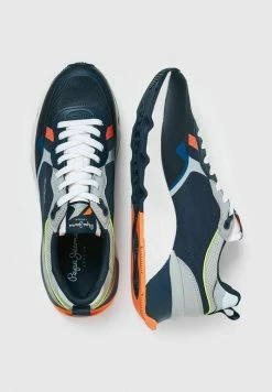 Pepe Jeans BRITT PRO TECH - Baskets Basses - Navy -Pepe Jeans Soldes Magasin 7ff68198d1744f468e372b3cdfc75faf