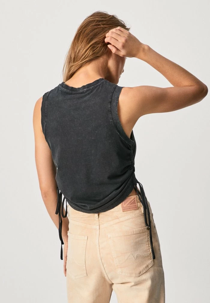 Pepe Jeans BILLIE - Débardeur - Washed Black 3 Pepe Jeans BILLIE - Débardeur - Washed Black – Image 3